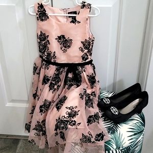 Toddler Girl Dress and Shoes Set